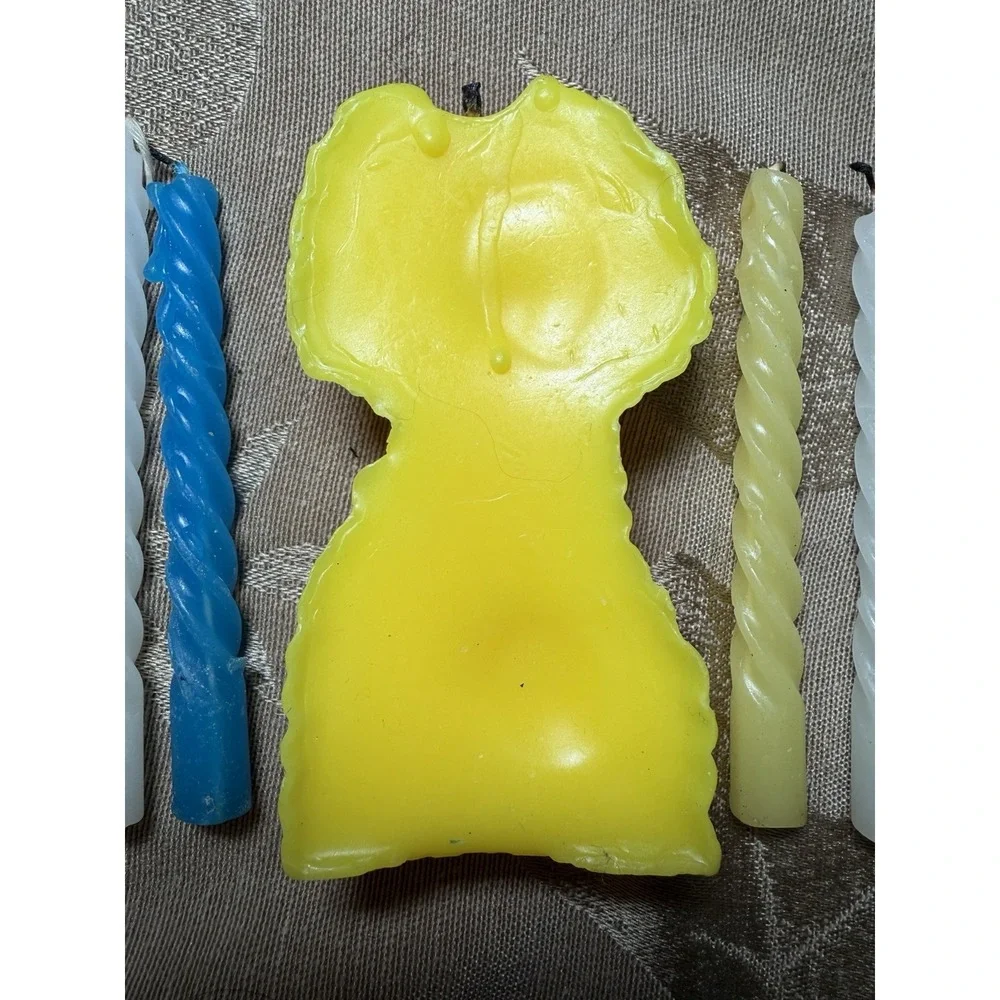 Vintage Muppets Sesame Street Cake Happy Birthday From Big Bird Candle USED